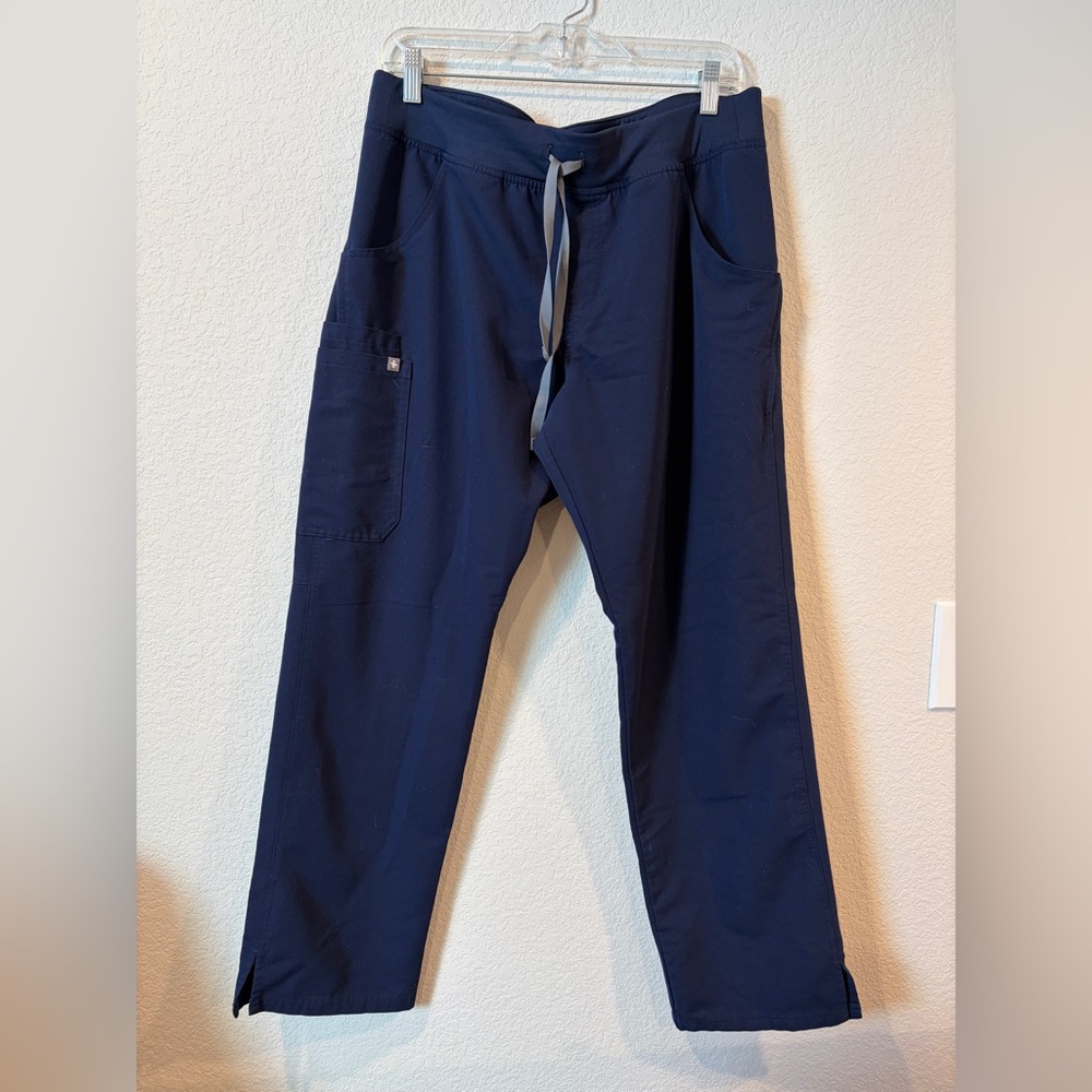 Figs Navy Drawstring Scrub Pants